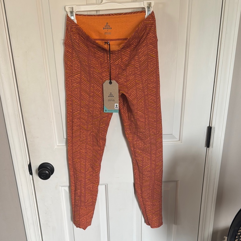 Prana Leda Pant Liqueur Sketch S Patterned Leggings NWT